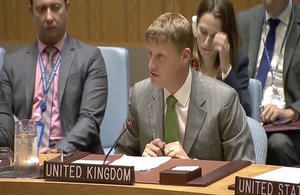 Jonathan Allen, Ambassador and DPR, at the UN Security Council