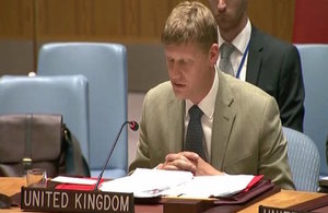 Jonathan Allen, Ambassador and DPR, at the UN Security Council
