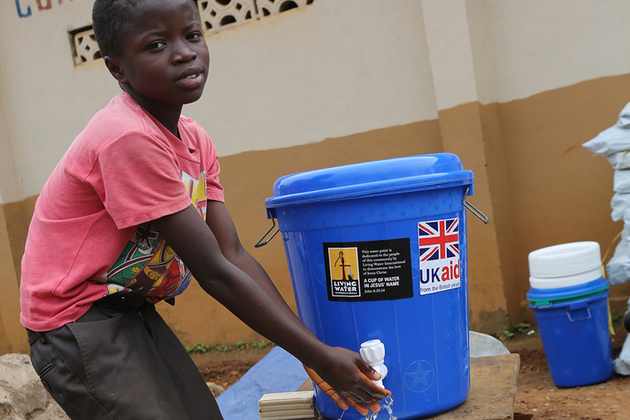 UK aid is helping deliver clean water to communities worst affected by the landslides and flooding in Freetown. Picture: UNICEF