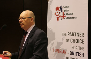 Alistair Burt Foreign Office Minister in Tunisia