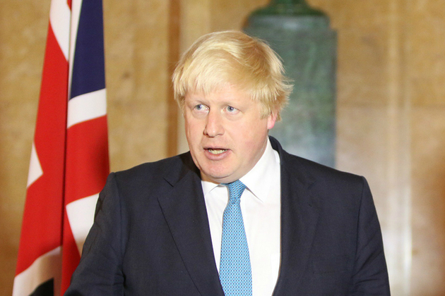 Foreign Secretary Boris Johnson speaking