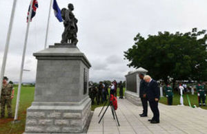 Foreign Secretary Boris Johnson attends the Dedication of the Abuja Memorial by the Commonwealth War Graves Commission at the National Military Cemetery in Abuja, Nigeria (Picture by Andrew Parsons / i-Images)