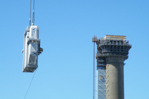 The first section of wall removed from the world's oldest nuclear waste silo