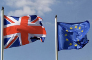 Canada & EU Flag Waving