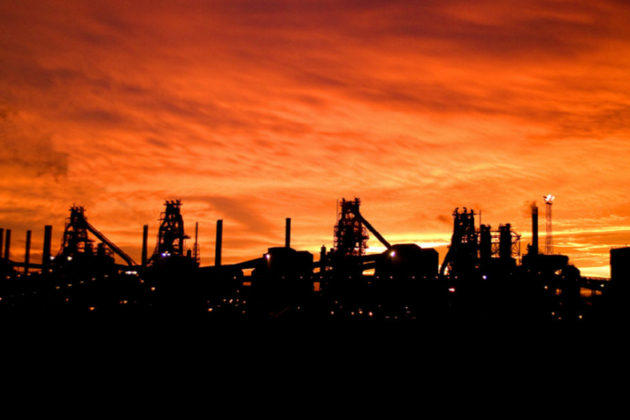 Steel works