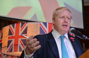 British Foreign Secretary Boris Johnson