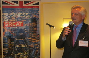 Richard Graham in a business reception during his last trip to the Philippines