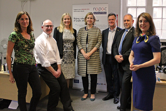Home Secretary Amber Rudd's visit to NAPAC