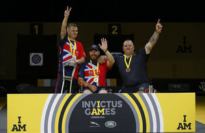 2016 Games - Team Great Britain Accepting Medals