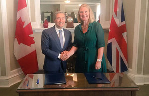 British High Commissioner and Canadian International Trade Minister sign ambitious science and innovation agreement which covering multiple sectors.