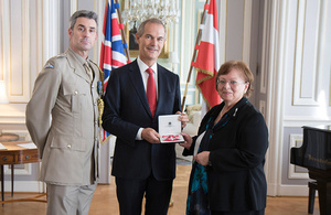 Helga Danmayr receives MBE