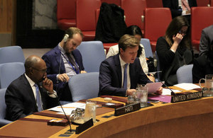 Stephen Hickey, Political Counsellor of the United Kingdom Mission to the UN, at the Security Council