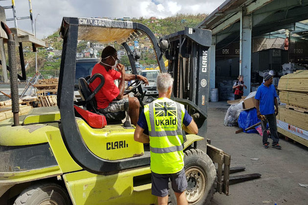 UK aid being delivered in Dominica after hurricane Maria. Picture: Pav Dhande/DFID