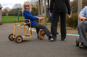 Girl in playground