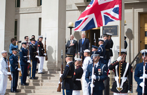 Defence Secretary Michael Fallon and US Secretary of Defense James Mattis