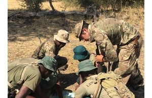 A patrol in map reading exercise