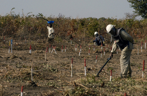 Mines Advisory Group (MAG) deminers at work in Angola. Picture: MAG