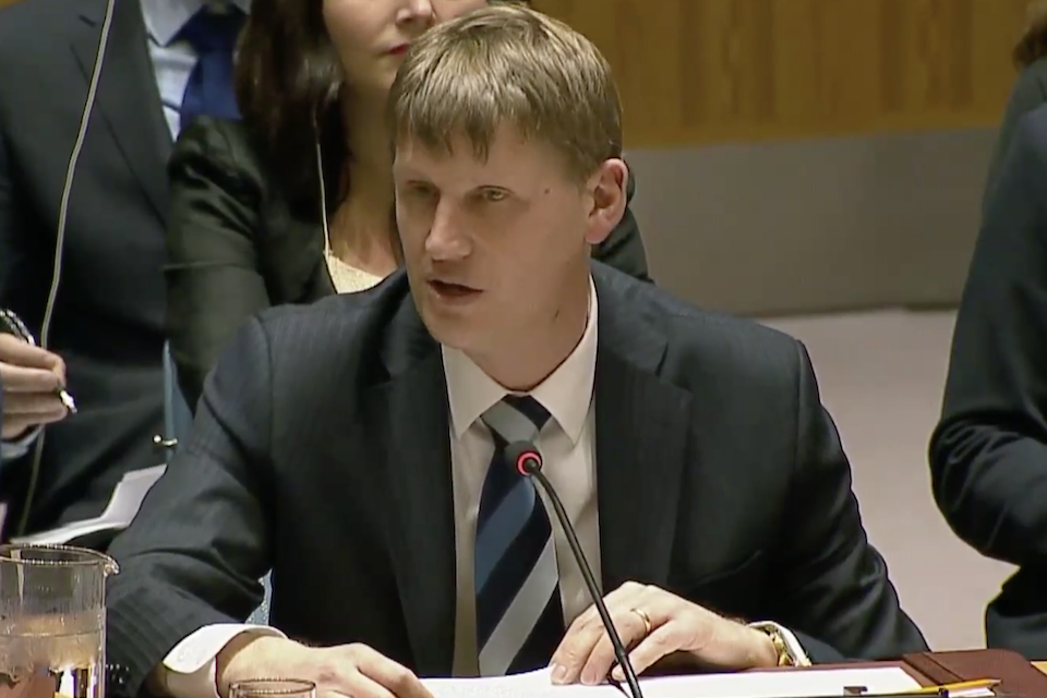 Ambassador Jonathan Allen at UN Security Council