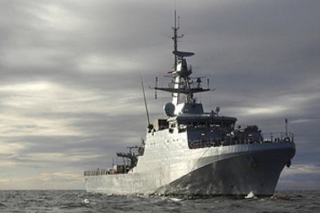 Pictured is HMS Trent on the Ocean.