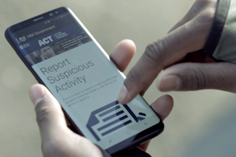 Action Counters Terrorism: Report suspicious activity and behaviour’