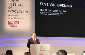 Opening address at the GREAT Festival of Innovation Hong Kong