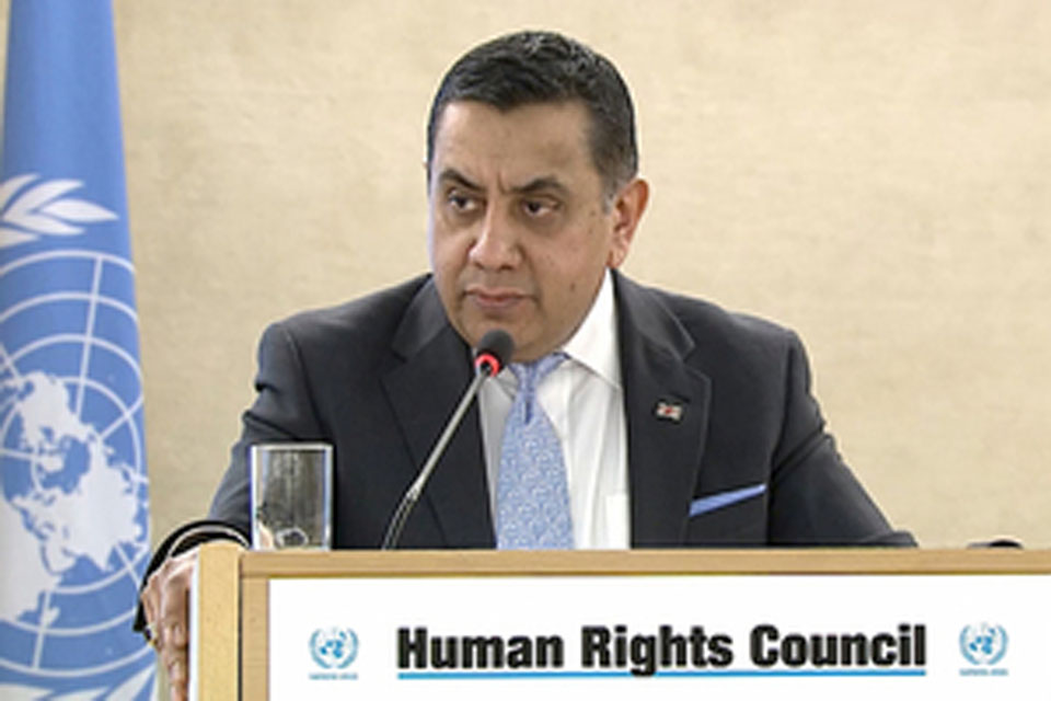 Lord Ahmad Marks 70th Anniversary Of UN Human Rights Declaration - GOV.UK