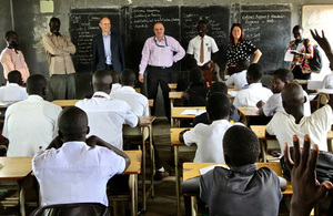 Matthew Rycroft, Permanent Secretary of the UK Department for International Development (DFID), on a visit to South Sudan