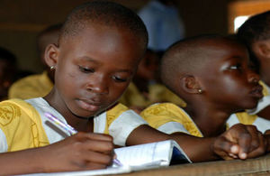 a pupil from the Making Ghanaian girls great programme by UKaid