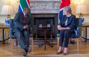 Prime Minister Theresa May and President Ramaphosa