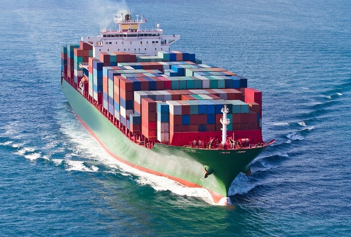 A container ship
