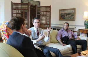 British Ambassador meets the scholars who have been awarded the UK-Al Azhar scholarship for the 2018/19.