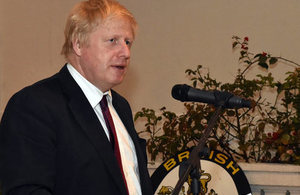 Foreign Secretary Boris Johnson