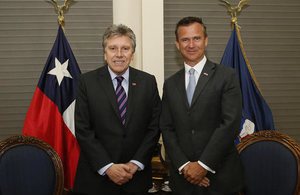 UK MInister for the Armed Forces with Chilean Defence Minister