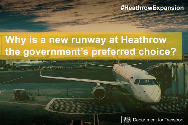 Why is a new runway at Heathrow the government's preferred choice?