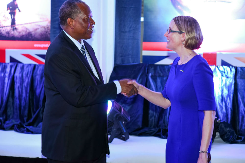 HE Sarah Cooke with Hon. Minister Prof. Kabudi