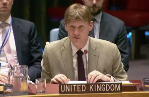 Ambassador Jonathan Allen at the Security Council briefing on Mali