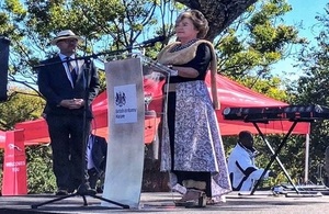 HMA Catriona Laing at the 2018 Queen's Birthday party celebrations