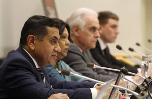 Lord Ahmad at the UN event on children born in war.