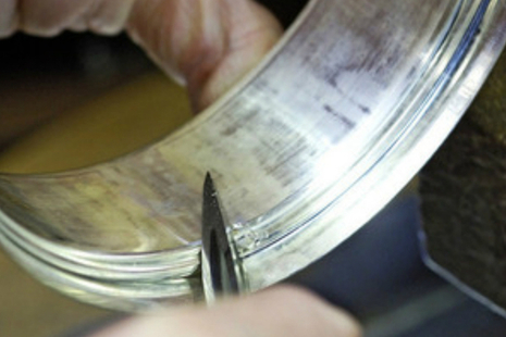 Hallmarking a silver bowl