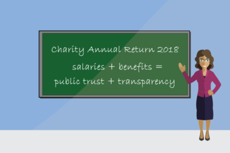 Salary and benefits questions in the 2018 annual return