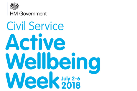 Civil Service Active Wellbeing Week 2018 graphic