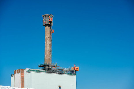 Sellafield’s biggest chimney chopped down to size