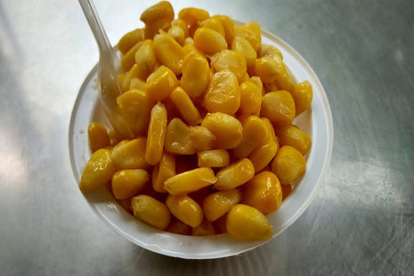 Bowl of sweetcorn