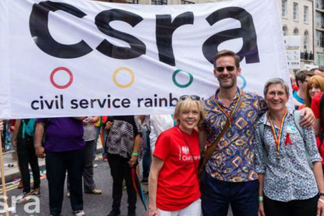 Three Civil Service Permanent Secretaries at Pride London 2017