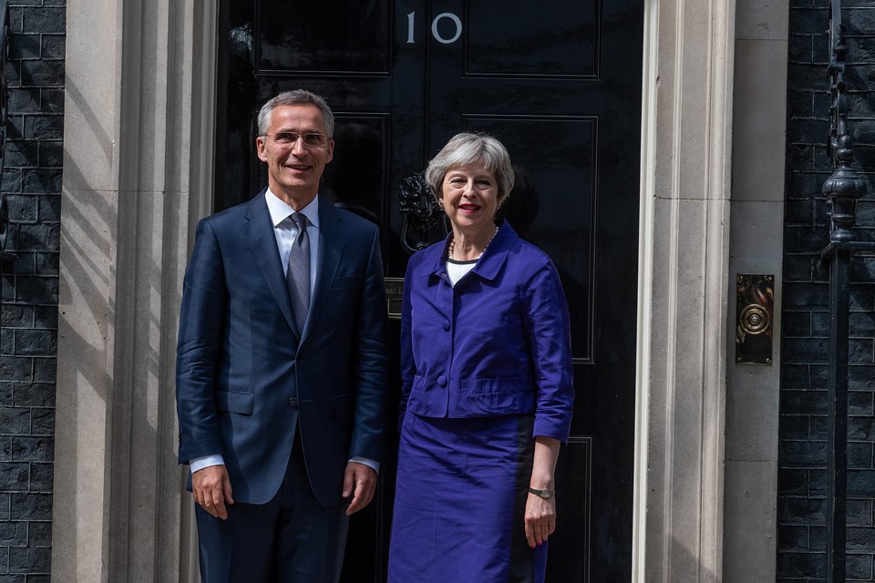 Prime Minister Theresa May with NATO Secretary General Jens Stoltenberg