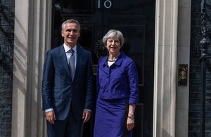 Prime Minister Theresa May with NATO Secretary General Jens Stoltenberg