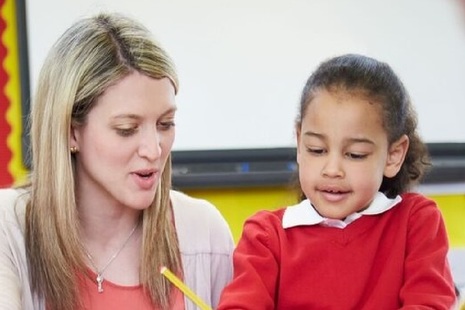 teacher and child