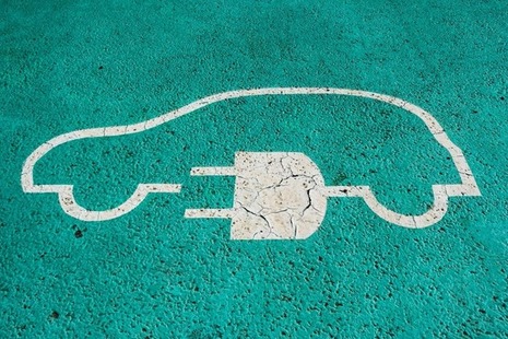 Image of an electric car charging point