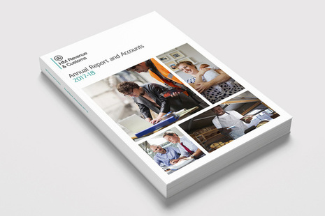 Front cover of 'HMRC annual report and accounts: 2017 to 2018'