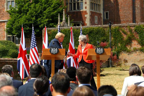 Prime Minister May and President Trump at Chequers